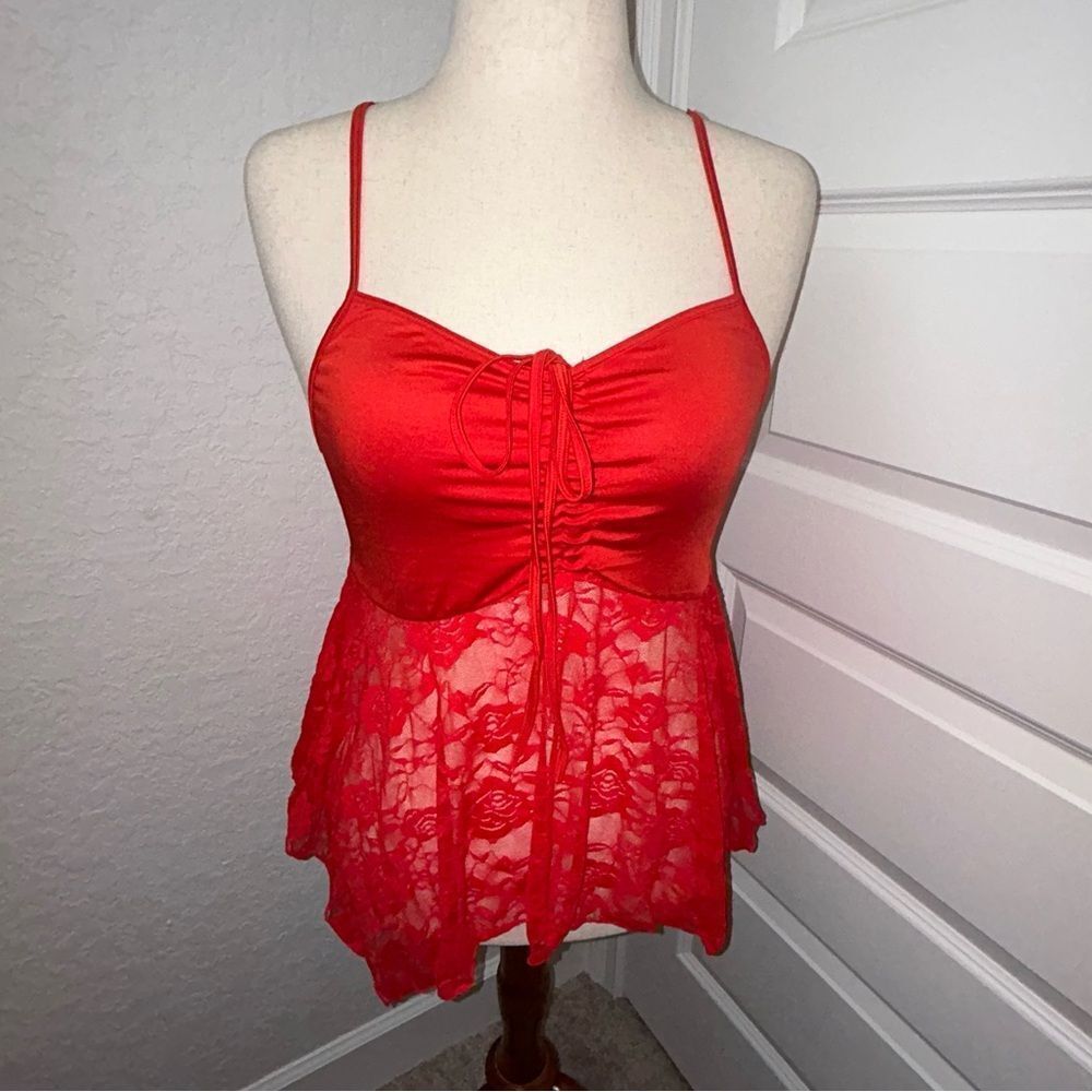 New, Avidlove Sleeveless Lace Tunic Top